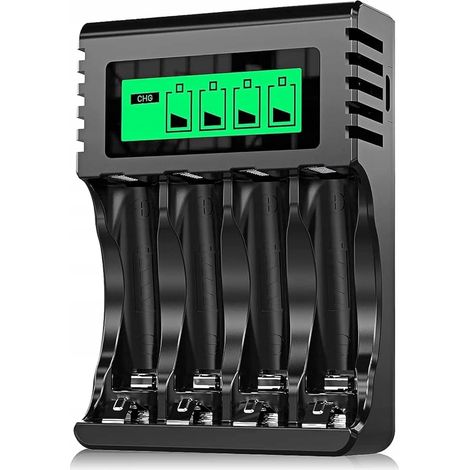 Caricabatterie POWEROWL PRO AA AAA, display LCD HD (1/5)