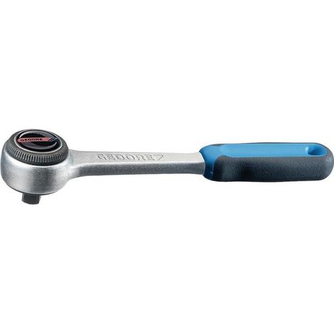 Gedore 2093 U-3 llave de carraca 1/4 129 mm azul plata negro (1/4)
