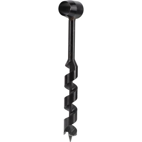Mèche à bois manuelle, outil de perçage autotaraudeur portable pour le bushcraft et le camping, en acier au carbone noir, 25 à 230 mm, 1 unité (1/5)