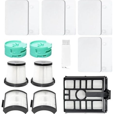 Applicable Filtre de rechange pour Shark IW3611/ IW3612, pour W3612EU IW3612AMZEU IW3611EU IW3611DE,ouate filtrante,filtres en mousse de base,jeux de préfiltres de base,cartouches anti-odeurs,filtres (1/5)