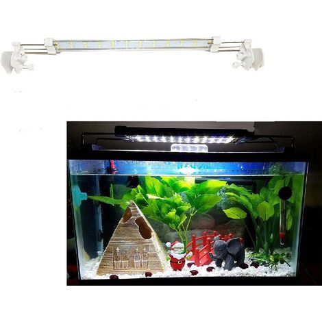 Trade Shop - LED Deckenleuchte für Aquarium ausziehbar für Wannenrand 12 Watt - (1/2)