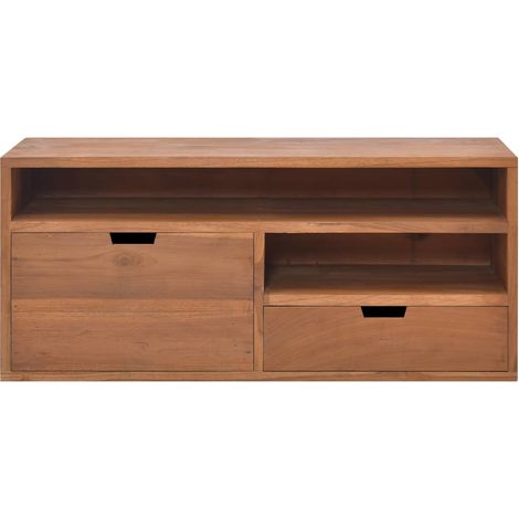 Maison Exclusive - TV-Schrank 90x30x40 cm Massivholz Teak
