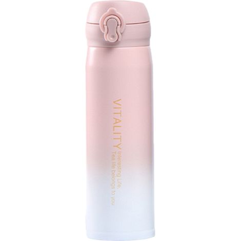 Bouteille thermos sous vide de 500 ml, tasse de voyage isotherme à café en acier inoxydable, bouteille thermos sans BPA. (1/5)