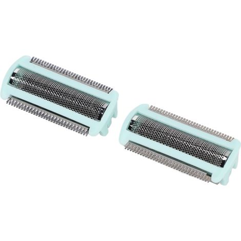 Lot de 2 têtes de rechange à grille pour tondeuse électrique, utilisables sur peau sèche ou humide, compatibles avec les rasoirs BRL130 et BRL140. (1/5)