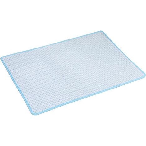 Tapis rafraîchissant pour animaux de compagnie été - Tapis rafraîchissant pour chats pour chiens - Côté glace - 1 pièce - Bleu (1/5)
