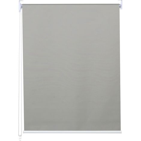 Estor enrollable HHG-352, estor enrollable de ventana de tiro lateral, 110x160cm protección solar blackout opaco, gris