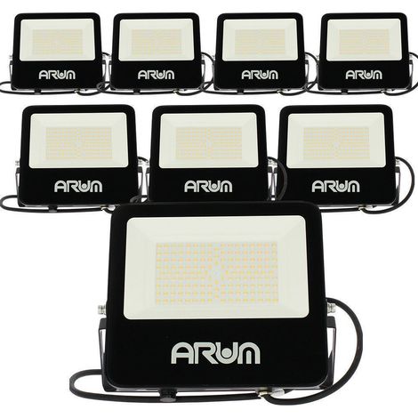 Set di 8 proiettori LED ARA 100W 11480 lumen IP65 classe D  Température de Couleur: 6000K bianco freddo