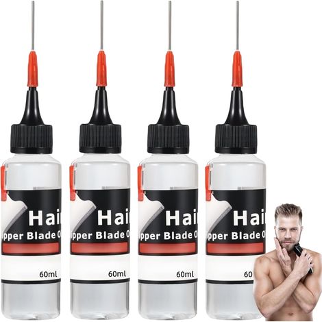 Huile Lubrifiante,2pcs Huiles pour Tête de Rasage pour Tondeuse à Cheveux,Huile Pour Tondeuses À Cheveux,D'huile Pour Tondeuses,Huile Tondeuse Barbe Réduit La Friction,60ml (1/5)
