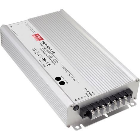 Alimentation à découpage boîtier alu MW Mean Well HEP-600-24