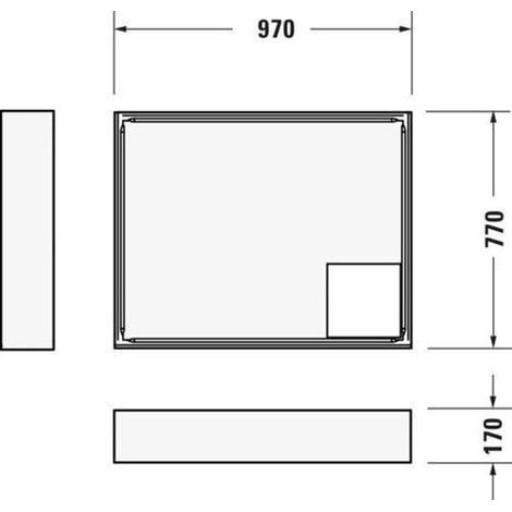 Support de baignoire D-CODE pour 720102 900x900mm