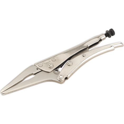 Sealey Premier Long Nose Locking Pliers 210mm 0-60mm Capacity AK6825