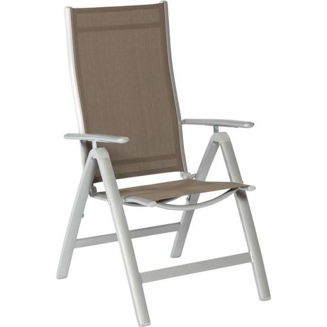 Carrara Klappsessel taupe Aluminium/Textil