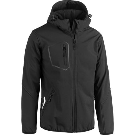 GIUBBINO SOFTSHELL STREAM NERO