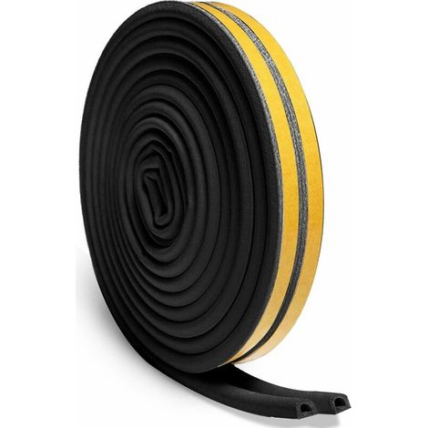 EPDM-Schaumdichtungsstreifen, selbstklebendes Gummi-Antikollisionsbandsystem, hochfeste Schalldämmung, 6 m (1/5)