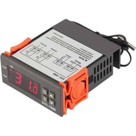 220V TOUT USAGE Temperature Controleur + Capteur 2 Sortie relais Thermostat STC-1000 (1/5)