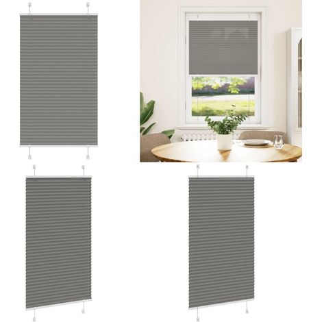 vidaXL Plissee Anthrazit 75x150 cm Stoffbreite 74,4 cm Polyester (1/5)