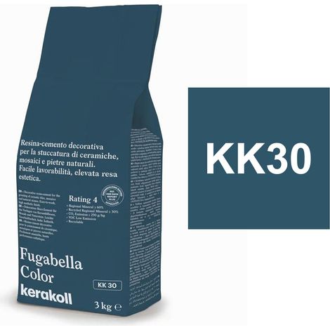 Kerakoll FUGABELLA COLOR KK30 resina stucco piastrelle mosaici marmi 3 KG (1/2)