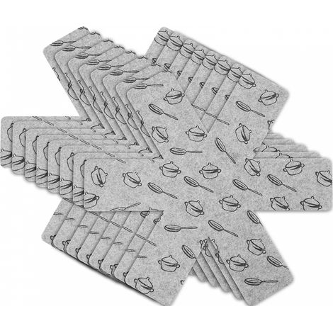 BEBUSINGOTO Protectores de ollas y sartenes, 8 piezas (38 cm) (1/5)