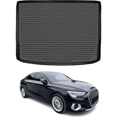 OMAC Tapis de Coffre pour Audi A3 8YA Sportback 2020-2025 Caoutchouc TPE Noir