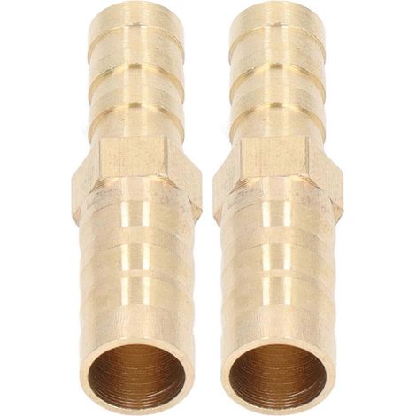 Stück Schlauchverbinder mit Widerhaken, Messing-Schlauchverbinder, Sechskant-Reduzierstück, Widerhakenverbinder 10 mm (3/8 Zoll) auf 8 m