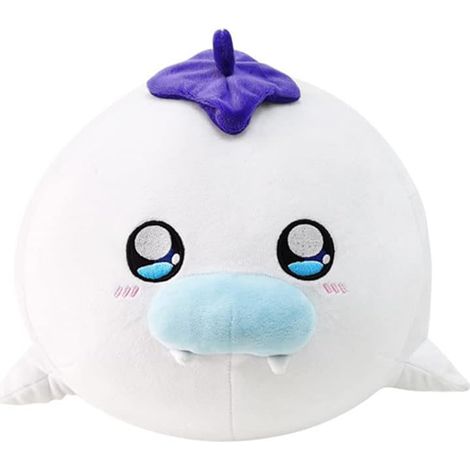 Peluche Princesse Endormie, Mignonne Aubergine Phoque, Peluche Oreiller Cadeau 16 x 15 cm / 6,3 x 5,9 pouces (1/3)