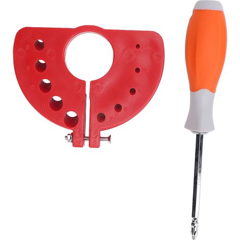 Affûteur forets multi taille ABS portable 3-12mm – Accessoire meulage avec tournevis meuleuse d'angle rouge, affûtage (1/5)
