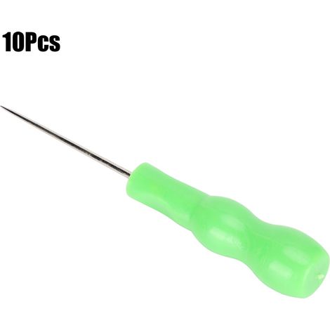 Lot de 10 poinçons multifonctionnels manuels pour la couture et le travail du tissu et du cuir (vert gazon), outils de bricolage. (1/5)