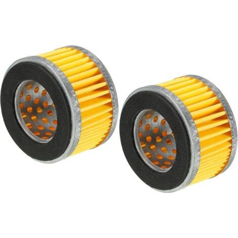Set di 2 elementi filtranti di ricambio per compressore, filtri in carta per aspirazione aria compressore 65x36x38mm (1/5)