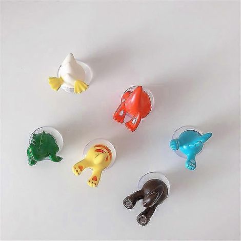 Animal Hook Suction Cup Suction Cup Hook for Kids No Drilling Suction Hooks Waterproof Suction Cup Hook for Kitchen and Bathroom Suction Cups for (1/4)
