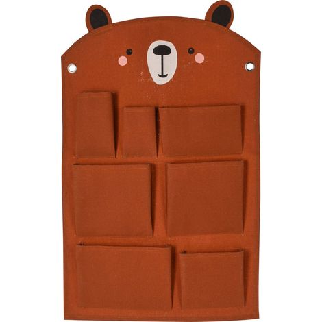 Organisateur mural pour chambre d'enfant en peluche