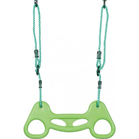 Altalena Trapezio con Corde in Plastica Verde