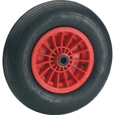 dörner + helmer 740304 Roue à bandage pneumatique Diamètre de la roue: 400 mm Capacité de charge (max.): 200 kg 1 pc(s) (1/2)