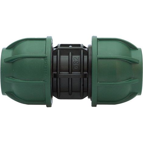 10PZ RACCORDO A COMPRESSIONE PN10 MANICOTTO mis. 32x32