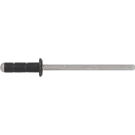 Rivet aveugle PolyGrip alu/Nirosta  413 RAL 9011 noir graphite
