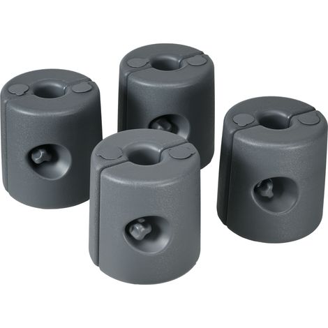Set mit 4 wasser-/sandbefüllbaren Pop-up-Pavillonfüßen für HDPE-Unterstände inklusive Sicherheitsschrauben