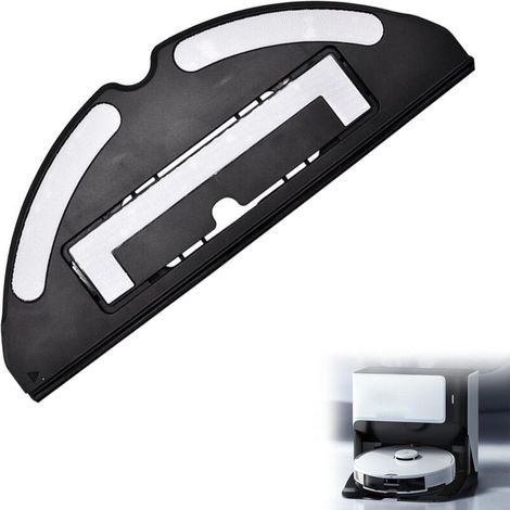 Plaque de serpillère pour aspirateur Roborock T7S/T7S PLUS/G10/S7/S70/S75/S7MAX - Accessoires Roborock S7 Roborock S7 - Support de balai à franges contrôlé-Noir