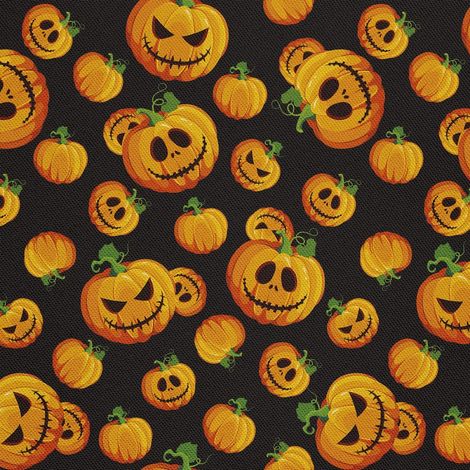 Tela Oxford decorativa para exteriores - Motivo de calabaza de Halloween I DX581 (1/5)