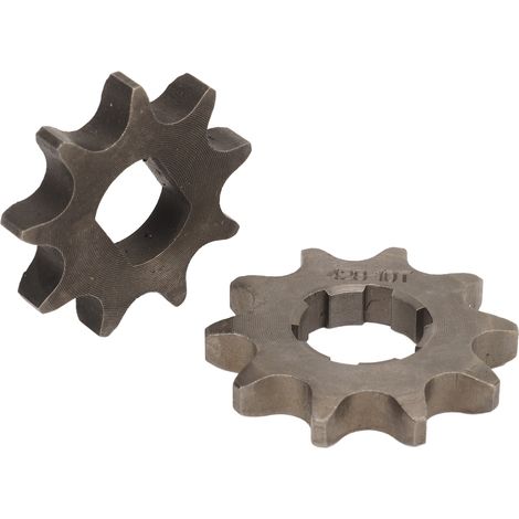 Pignon 428 à 10 dents, 20 mm, en acier au carbone, 9T, alésage en H, 12 x 17 mm, pour remplacement de moteur (1/5)