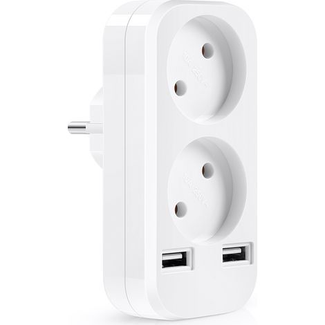 Adaptateur de prise de courant double USB 5V 2A de style européen (1/5)