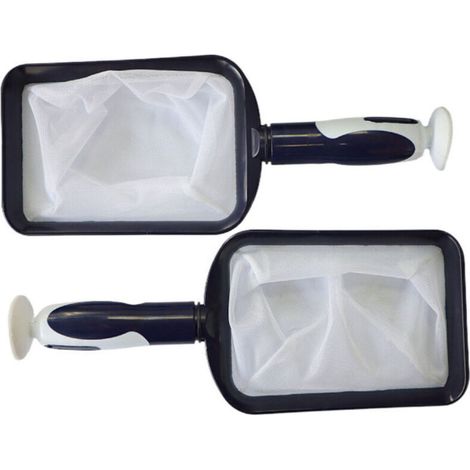 Écumeur d'huile portatif breveté à mailles fines pour le nettoyage des spas, jacuzzis, eaux froides et petites piscines - Léger et durable avec ventouse puissante - Nettoie le filtre (1/5)