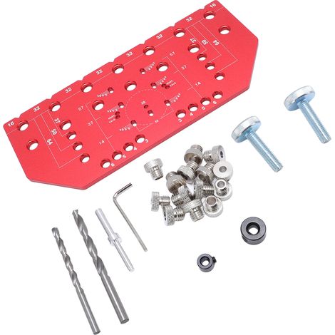 Gabari perçage étagères et charnières 35mm alliage aluminium kit pose poignée tiroir armoire penderie (1/5)