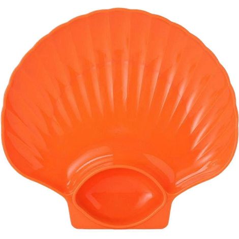 Assiette avec soucoupe, plateau de service pour sushis japonais, assiette à raviolis, coupelle à condiments, assiette à sauce pour fruits, amuse-bouche et dessert-Orange