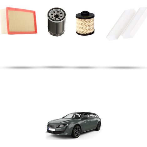 Kit tagliando 4 filtri compatibile con Peugeot 508 II (R8) 2.0 BlueHDI 130kw Dal 2018 (1/5)