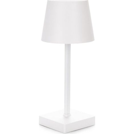Lampe De Table Led Tactile Lumière Chaude Variable Batterie Rechargeable Usb Blanc