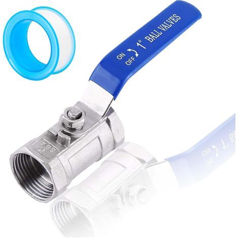 Ball Valve, 304 Stainless Steel, DN25 Female Thread, Long Insulated Handle, For Water and Oil (1/5)