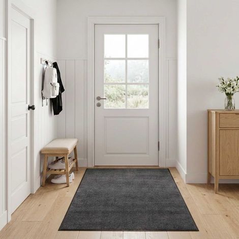 Tappetino Grigio Chiaro 180 x 120 cm 100% Poliammide vidaXL (1/4)