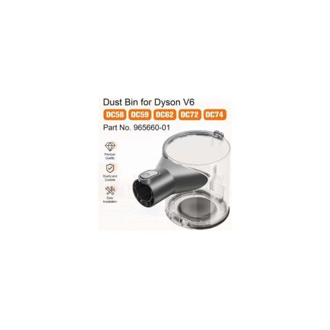 Compatibile con i ricambi per il contenitore della polvere Dyson V6 DC58 DC58 DC59 DC62 DC74. Serbatoio di ricambio per accessori per aspirapolvere.