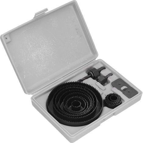 Scie cloche, mèche de perçage en acier rapide, kit d'outils de coupe pour le travail du bois, pour le plâtre plastique