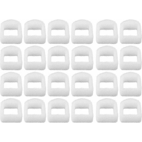 Filtre en mousse de rechange 24 pièces pour fontaines pour chiens et chats, préfiltre en mousse pour fontaines pour animaux, compatible avec les fontaines Drinkwell, en céramique et acier inoxydable (1/5)
