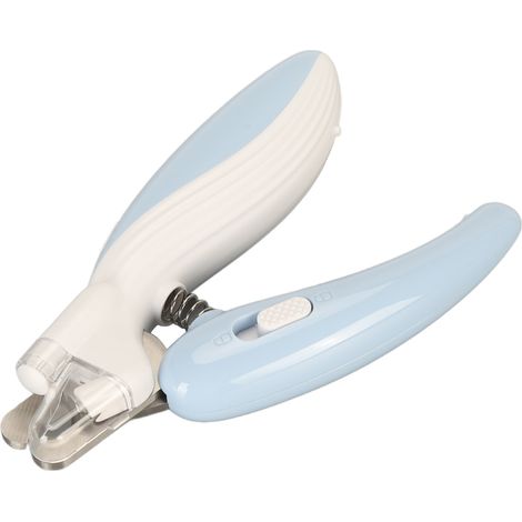 Pet Nail Clipper LED Light Pet Claw Trimmer Stainless Steel Safety Dog Nail Clipper Ergonomic Handle Nail Clipper Trimmer Light Blue (1/5)
